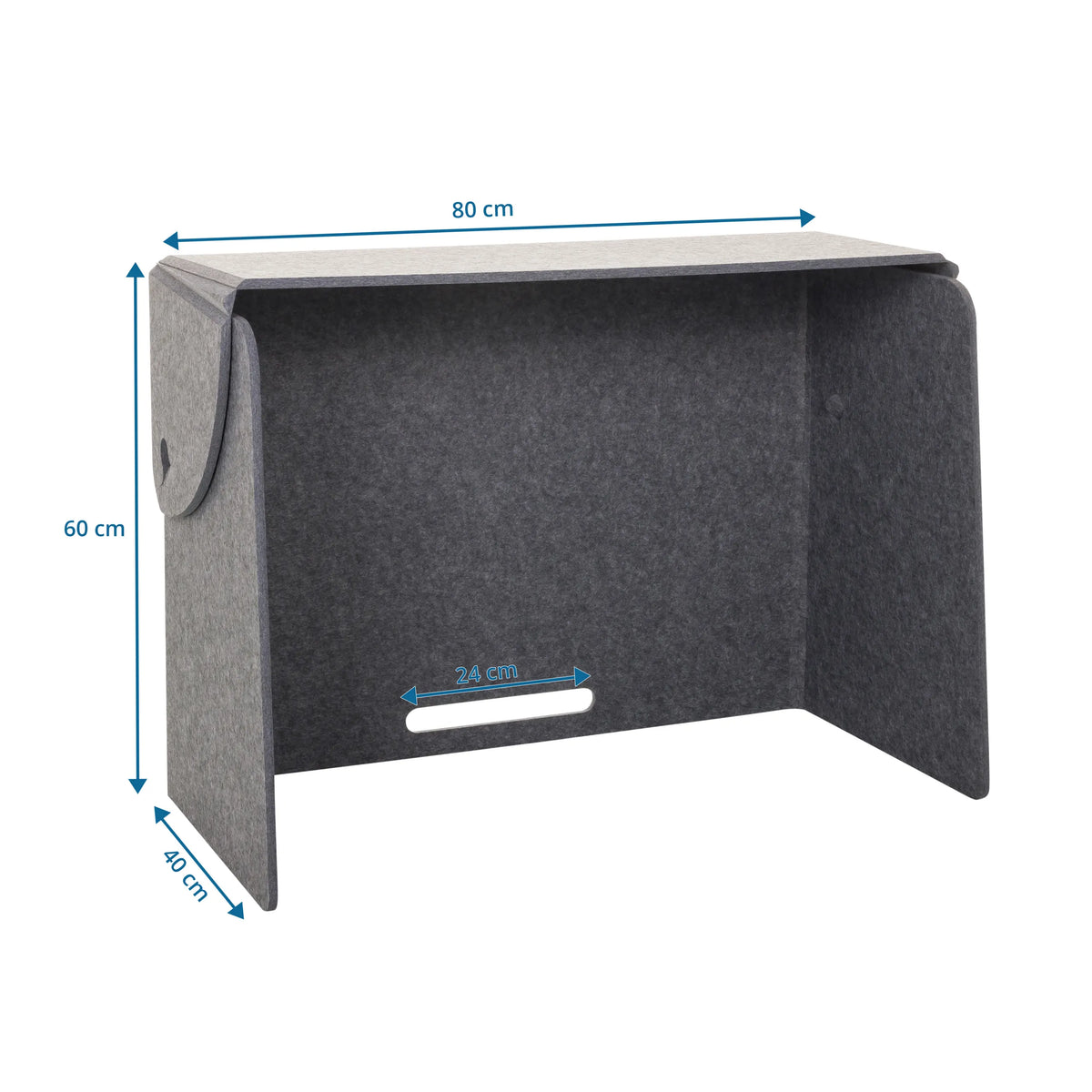 Måltegning af Bordopdeler FLEXMIUT FOLD med 80 × 60 cm fra hjh OFFICE