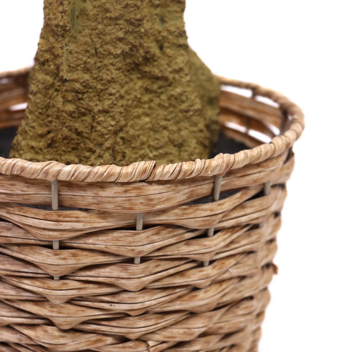Flettet kurv med plantestammen fra den kunstige plante OLIVE II fra hjh OFFICE