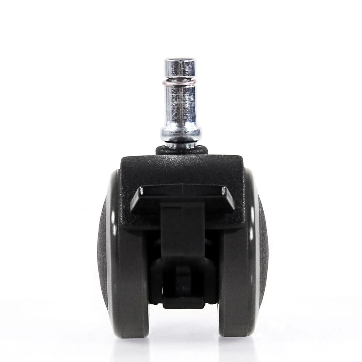Enkelt sort stolehjul 5x ROLO STOP 10mm/50mm til hårde gulve med metalstift fra hjh OFFICE