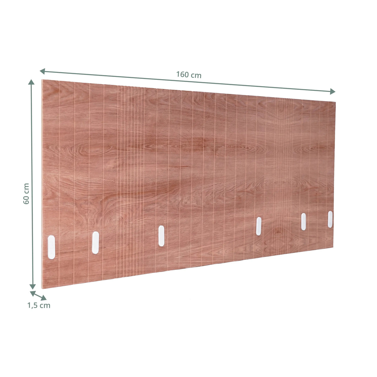 Teknisk tegning af Bordopdeler FLEXMIUT ROLL W i brun, 160 × 60 cm fra hjh OFFICE