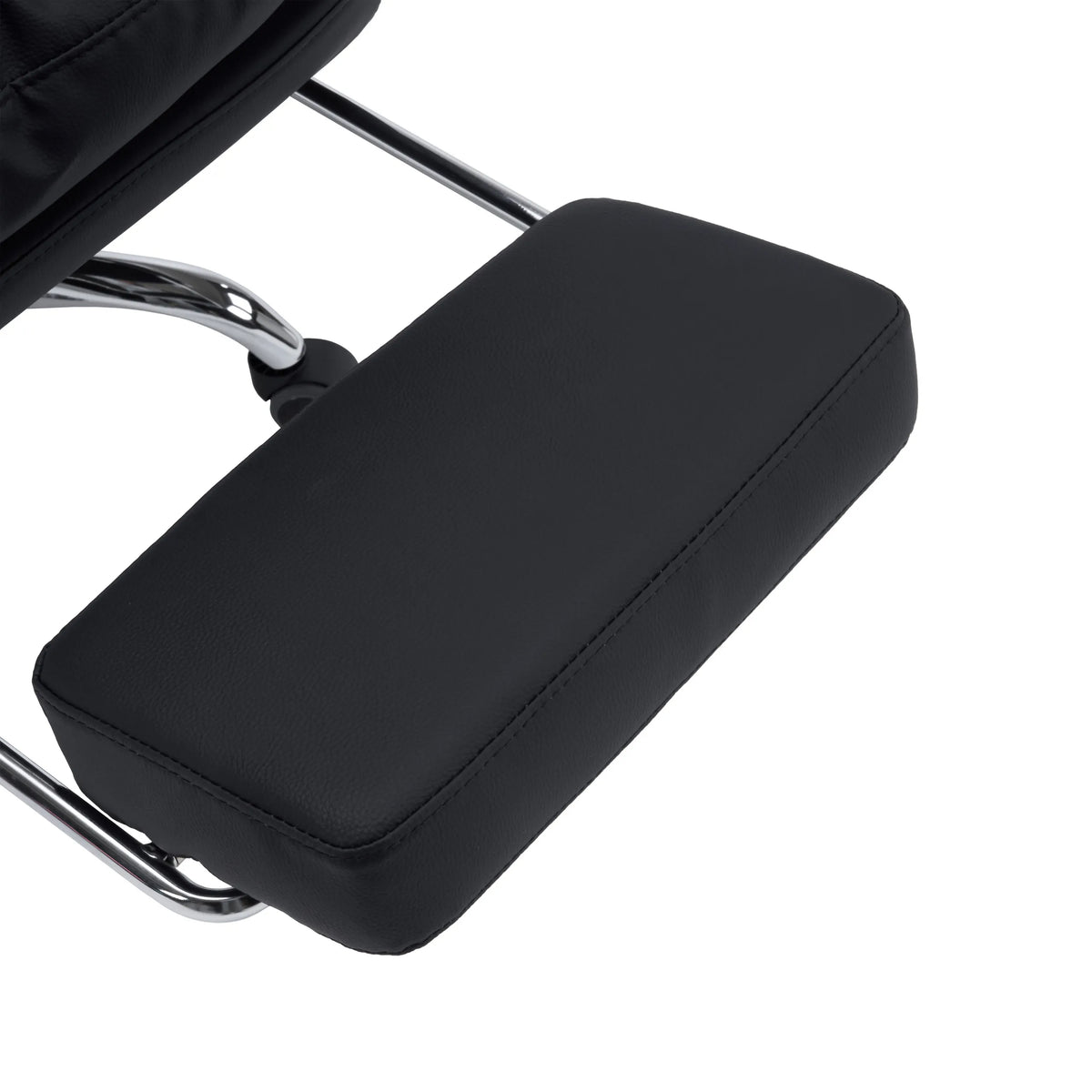 Sort nakkestøtte til Relax Legoro Home Office chefstol med forkromet holder fra MyBuero