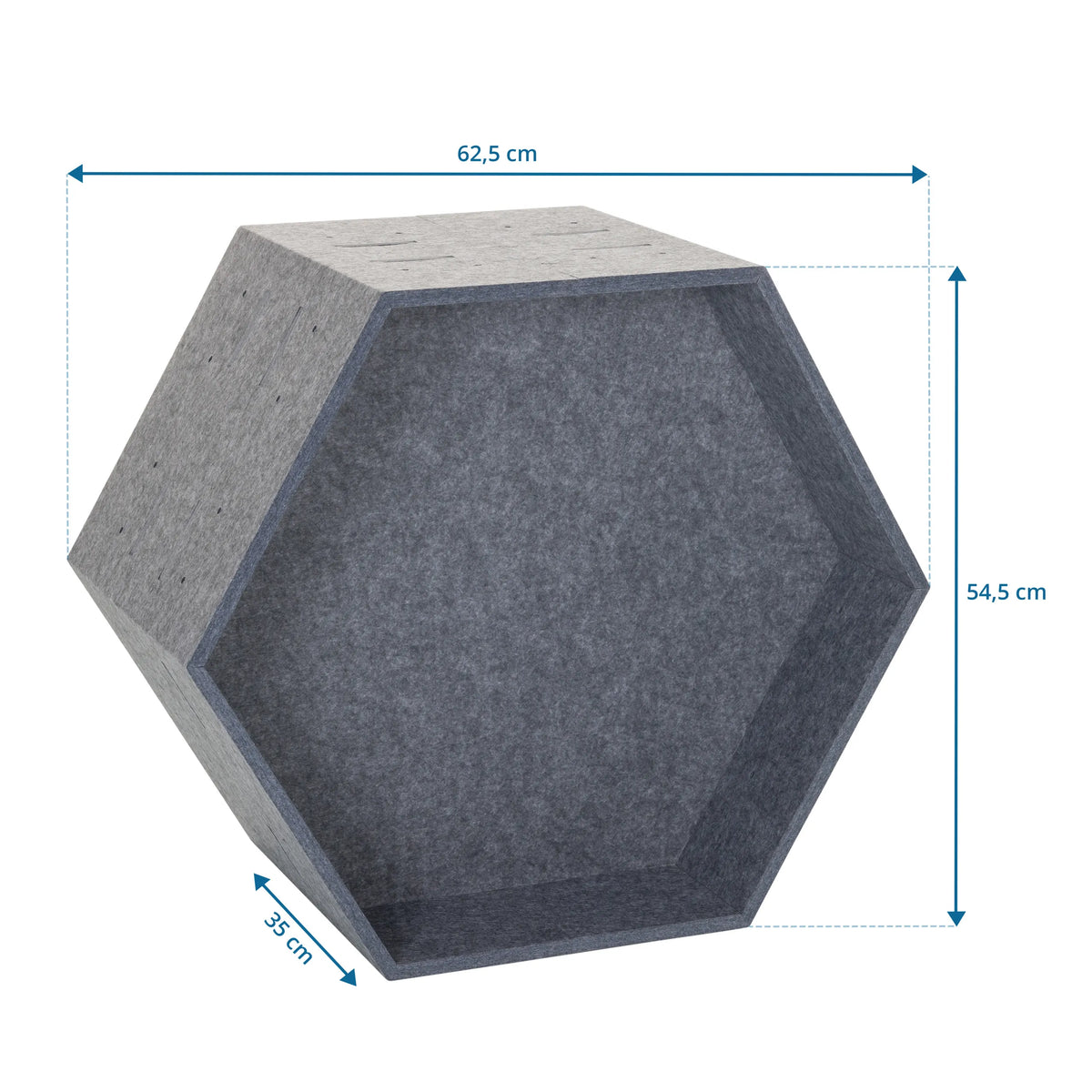 Måltegning af Skillevæg FLEXMIUT STORE B med 62,5 × 54,5 cm fra hjh OFFICE