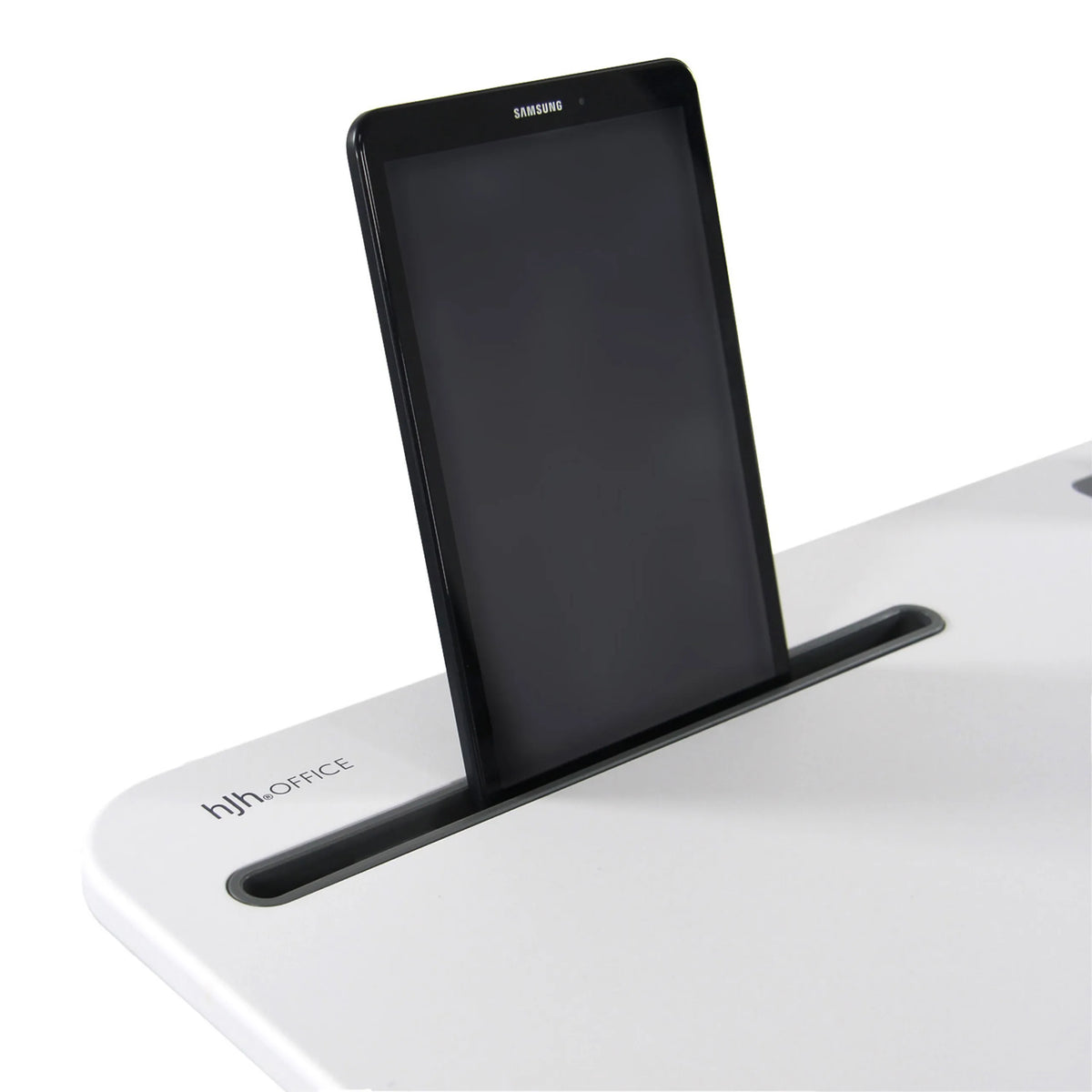 Tablet-holder i bordpladen på Ståskrivebord STAND VM-SU I fra hjh OFFICE