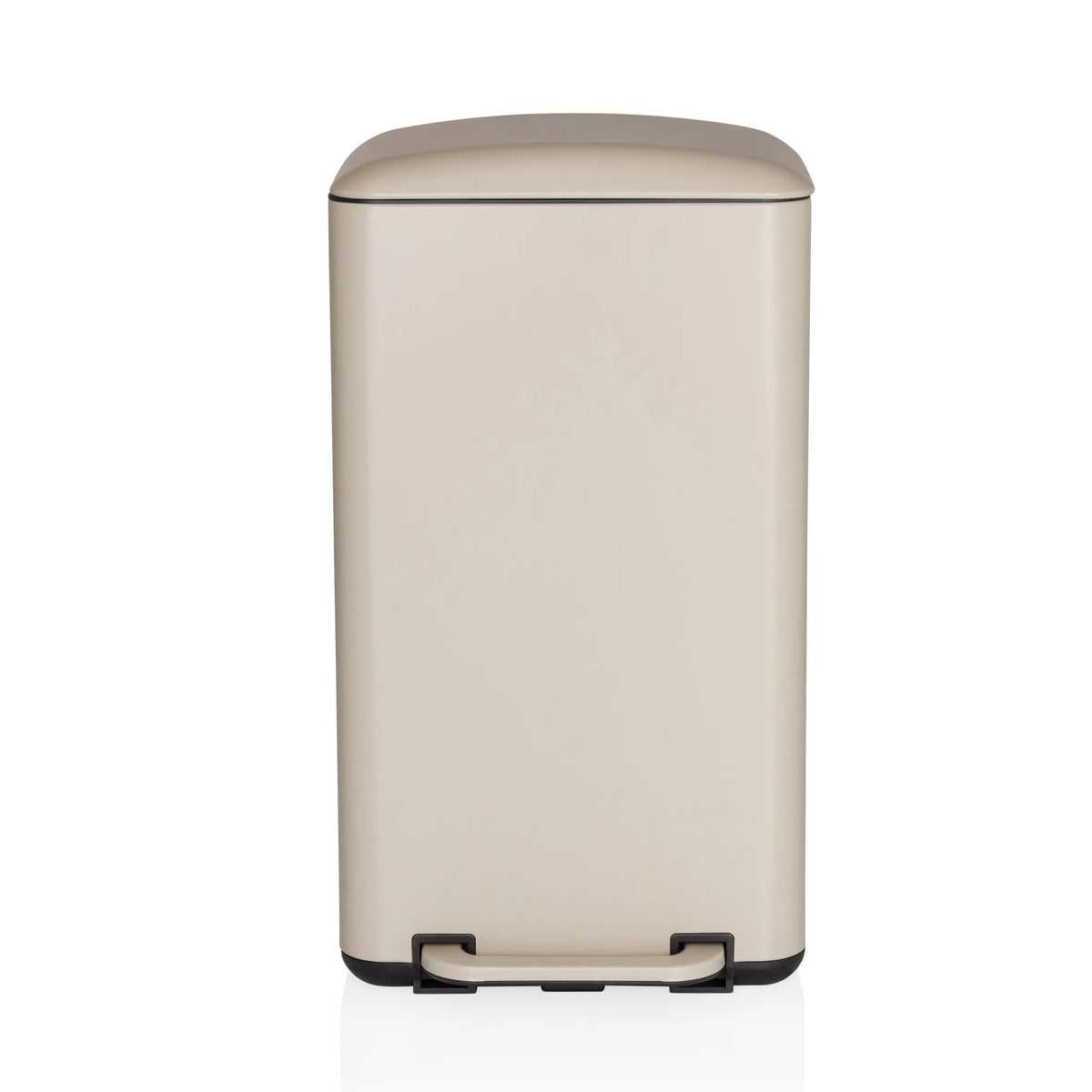 Beige Papirkurv CLEAN BEVA med 30 liters kapacitet og fodpedal fra hjh OFFICE