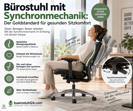 bürostuhl mit synchronmechanik - buerostuhl24