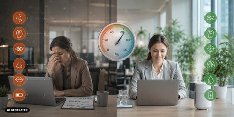 Luftfeuchtigkeit im Büro - und warum sie so wichtig ist Schlechte Luft im Büro und ihre Folgen - buerostuhl24