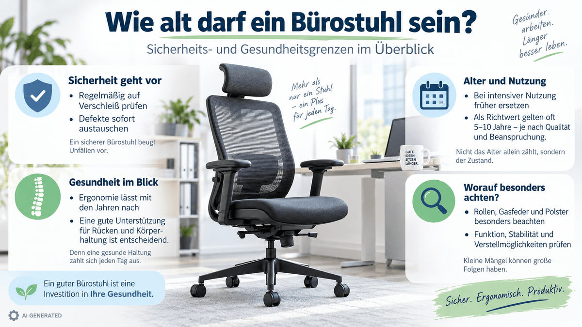 wie alt darf ein bürostuhl sein - buerostuhl24