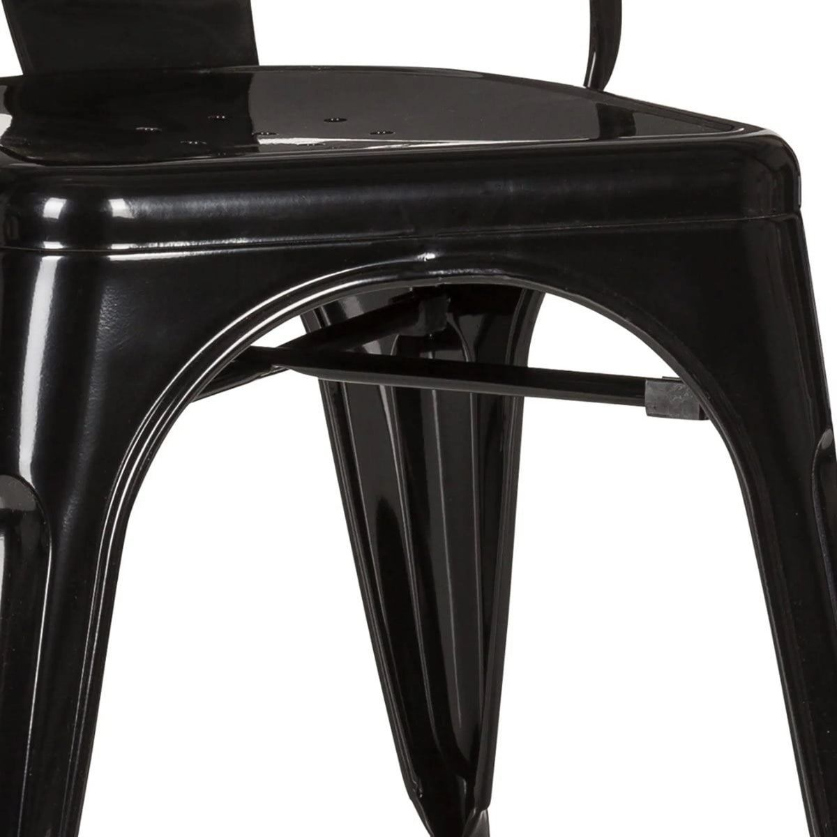 Understel med afstivning af Bistrostol VANTAGGIO COMFORT i sort fra hjh OFFICE