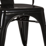 Understel med afstivning af Bistrostol VANTAGGIO COMFORT i sort fra hjh OFFICE