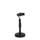 Sort Holder til mobiltelefon & tablet FLEXMOBI II med rund fod og justerbar arm fra hjh OFFICE