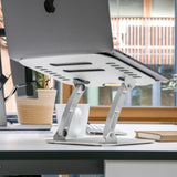 Sølvfarvet justeringsmekanisme på Underlag til bærbar computer LAPTOP STAND fra hjh OFFICE