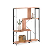 Kalag Eco hylde med sort metalstel og hylder i egetræslook fra hjh LIVING