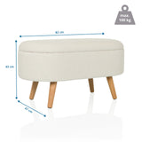 Måltegning af STORIANO siddebænk, 82 × 43 cm, max. belastning 100 kg, fra hjh LIVING
