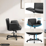 Sort Criss-Cross 10 Home Office kontorstol med 360 graders rotation og højdejustering fra hjh LIVING (AI-genereret billede)