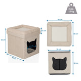 Måltegning af Kattehus PAWY ES med 40 × 40 cm og maksimal belastning på 15 kg fra hjh LIVING