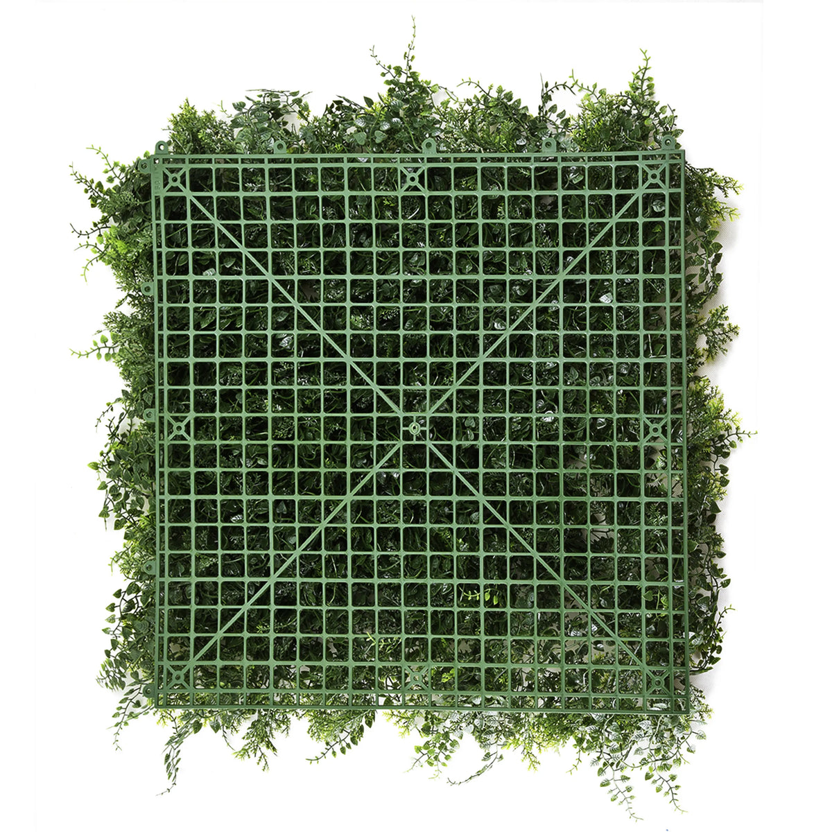 Grøn Plantemåtte LEAFLUXE 2 med kvadratisk gittermønster af plast fra hjh LIVING