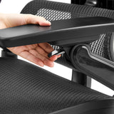 Justerbar armlæn på den professionelle kontorstol Ergo U2 Pro3 med håndtag til højdejustering fra hjh OFFICE