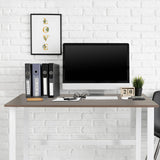 Skrivebord WORKSPACE LIGHT I i valnød og hvid, 120 × 60 cm fra hjh OFFICE