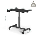Måltegning af Ståskrivebord Stand K med en bredde på 72,5 cm fra hjh OFFICE