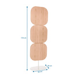 Måltegning af Skillevæg FLEXMIUT W med en højde på 174 cm og en fod på 50 x 30 cm fra hjh OFFICE