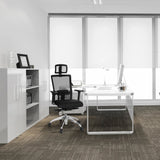 Sort Professionel kontorstol ASTRA LUX med netryg og nakkestøtte fra hjh OFFICE