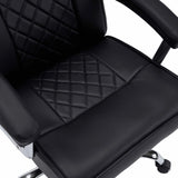Sort quiltet sæde og ryglæn på Relax Prestio Home Office kontorstol fra MyBuero