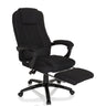 Sort Home Office chefstol RELAX CL190 med integreret fodstøtte og armlæn fra MyBuero