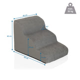 Måltegning af Trappe til kæledyr PAWY STEP 3 med 40 × 58 cm og en belastningskapacitet på 35 kg fra hjh LIVING