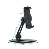 Måltegning af Holder til mobiltelefon & tablet FLEXMOBI IV med 15 × 15 cm base fra hjh OFFICE