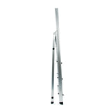 Sidevisning af Foldestige SOLID II i aluminium med fire trin fra hjh OFFICE