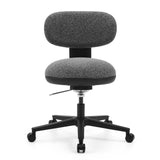 Grå Home Office kontorstol SITMOTION B med polstret sæde og femhjulet fodkryds fra hjh OFFICE – 360-graders visning (forfra 0°)