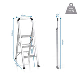 Måltegning af Foldestige SOLID V med en højde på 119 cm og 42 cm bredde fra hjh OFFICE
