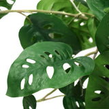 Grønne blade fra den Kunstige plante MONSTERA CLIMB med karakteristiske huller fra hjh OFFICE