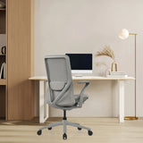 Grå High End kontorstol VERVIO med mesh-ryglæn og armlæn fra hjh OFFICE