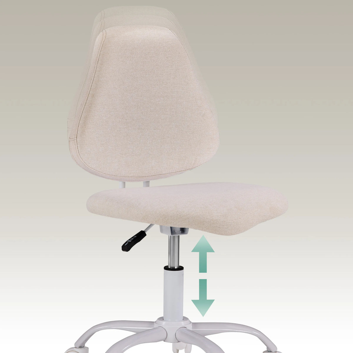 Højdejusterbar gasfjeder til Lumikid drejestol til børn i beige fra hjh OFFICE