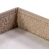 Beige, fluffy for og forstærket søm på Kattehule PAWY EB fra hjh LIVING