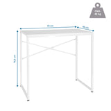 Måltegning af Skrivebord EASY UP H I med 78 × 46 cm og en maksimal belastning på 40 kg fra hjh OFFICE