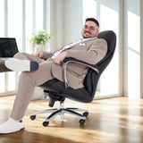 Sort drejestol BRENTON XXL med armlæn og stjernefod fra hjh OFFICE