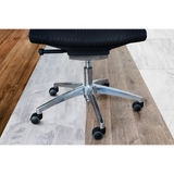 Sorte 5x ROLO 10mm/50mm stolehjul til hårde gulve med poleret stjernefod fra hjh OFFICE