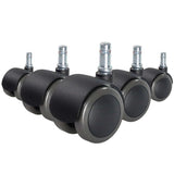 5x ROLO FIX 11mm/50mm Hårde gulve - Stolehjul 