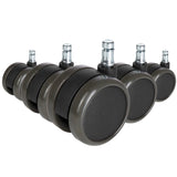 5x ROLO FREE 10mm/65mm Hårde gulve - Stolehjul 