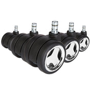 5x ROLO GAME No-Noise 11mm/60mm | Hartböden - Stuhlrollen - buerostuhl24
