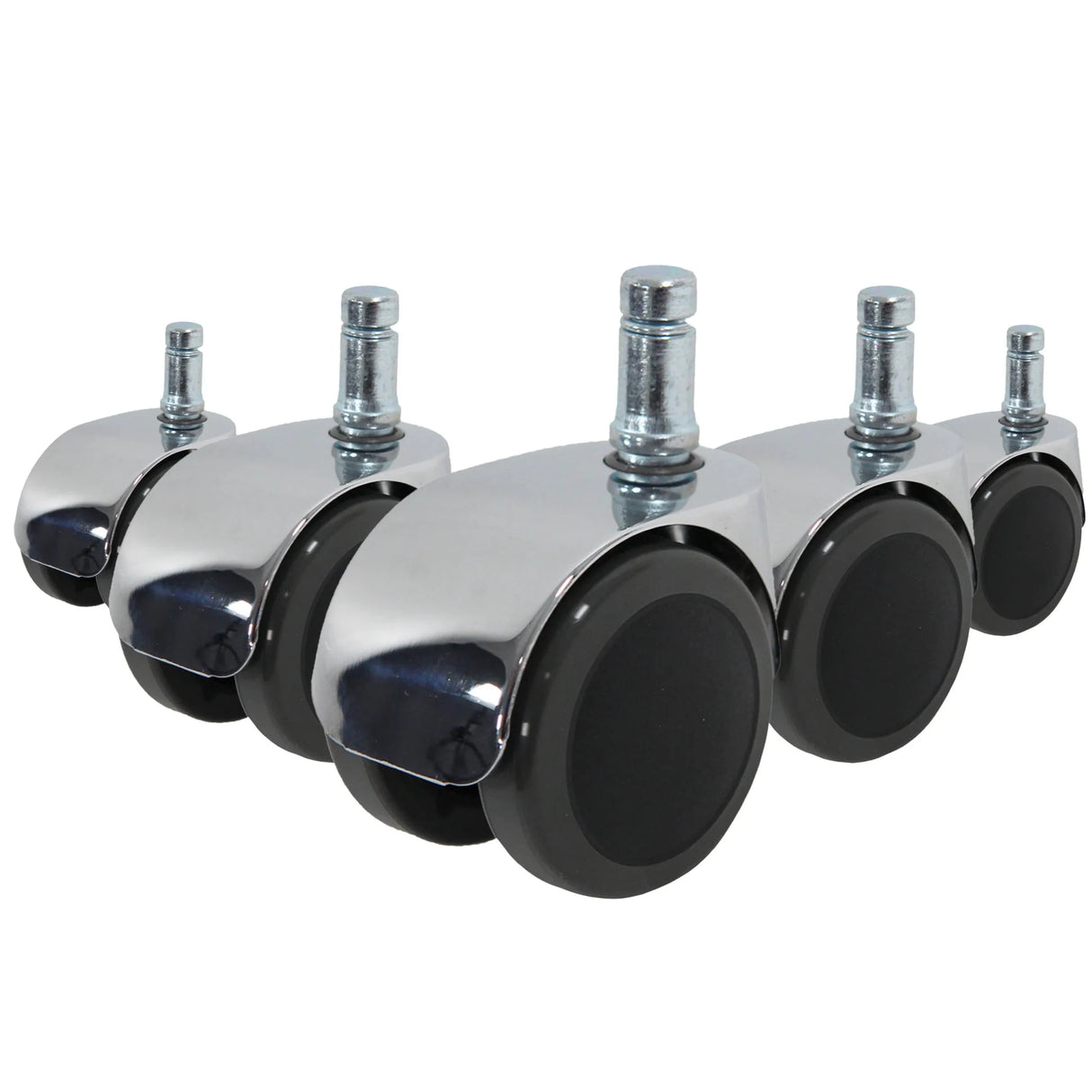 5x ROLO LUX 11mm/50mm Hårde gulve - Stolehjul 