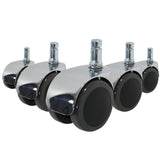 5x ROLO LUX 11mm/50mm Hårde gulve - Stolehjul 
