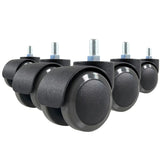 5x ROLO M10/50mm Hårde gulve - Stolehjul 