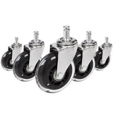 5x ROLO SKATE CT 11mm/75mm Hårde gulve - Stolehjul 