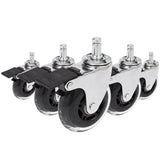 5x ROLO SKATE CT 11mm/75mm med bremse | Hårde gulve - Stolehjul 