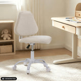 Beige drejestol til børn Lumikid med hjul og gaslift fra hjh OFFICE (AI-genereret billede)