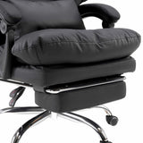 Udvidelig fodstøtte til Relax Legoro Home Office chefstol i sort med forkromet stel fra MyBuero