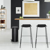 Sort Papirkurv CLEAN STEP med 30 liters kapacitet fra hjh OFFICE